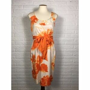 Anthropologie Moulinette Soeurs Sz 4 Orange Dress